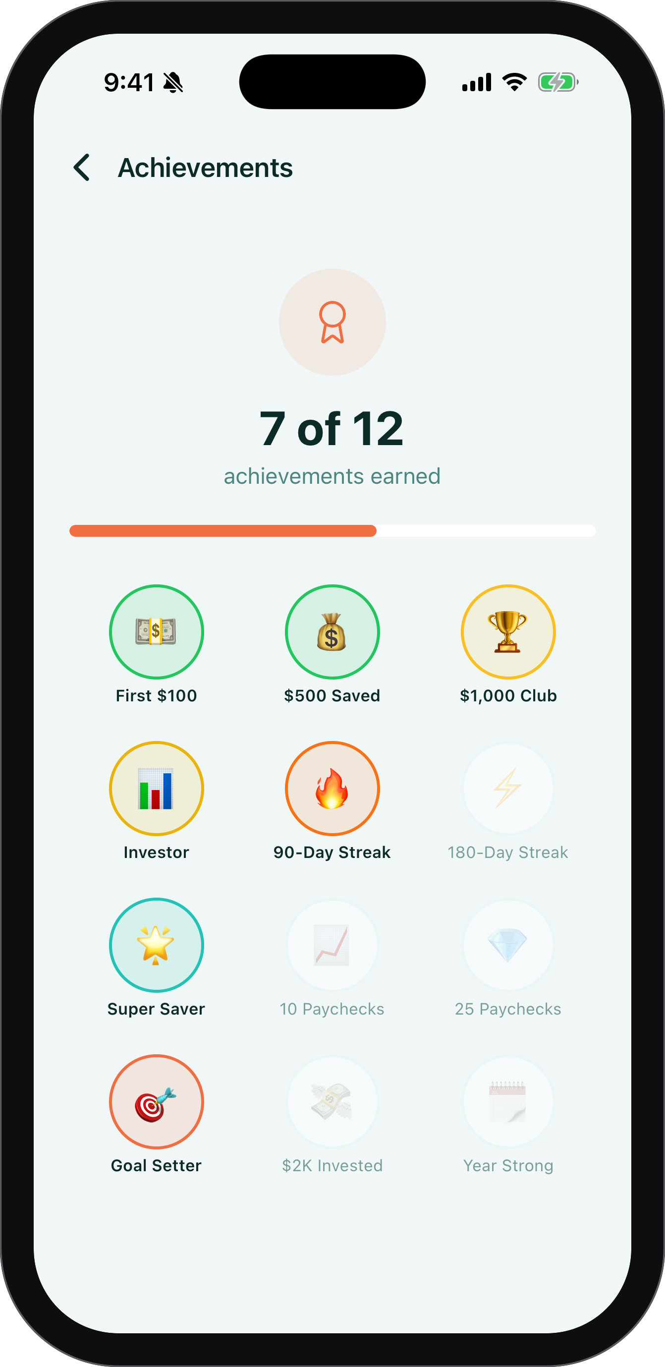 Achievements and streaks